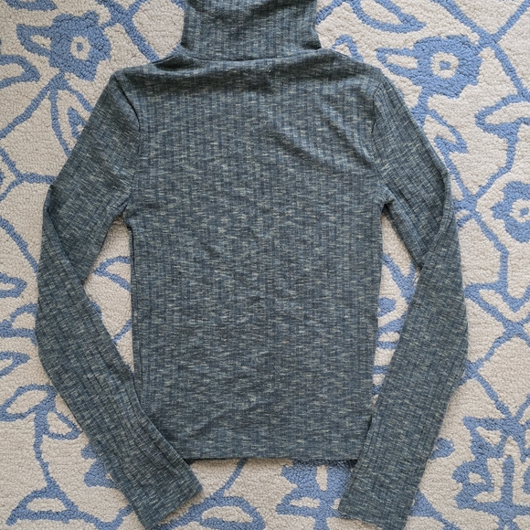 Madewell Heathered Green Knit Turtleneck - Picture 1 of 2